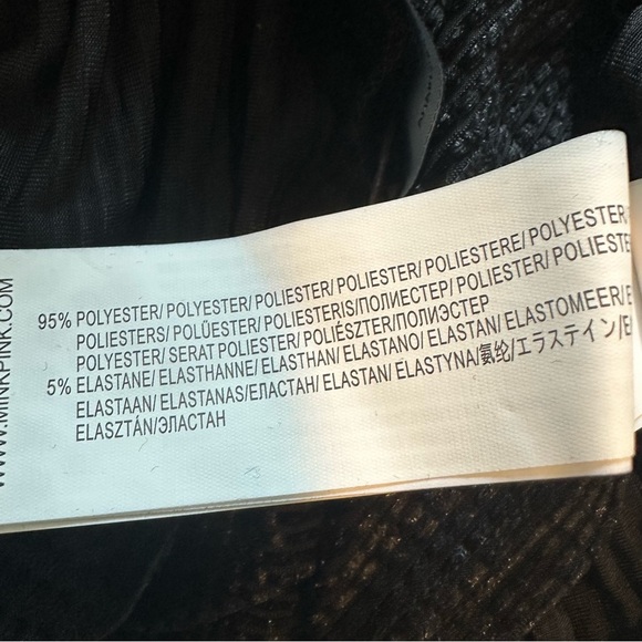 Minkpink | Chaima Black Ruched Mini Dress NWT - Picture 5 of 8